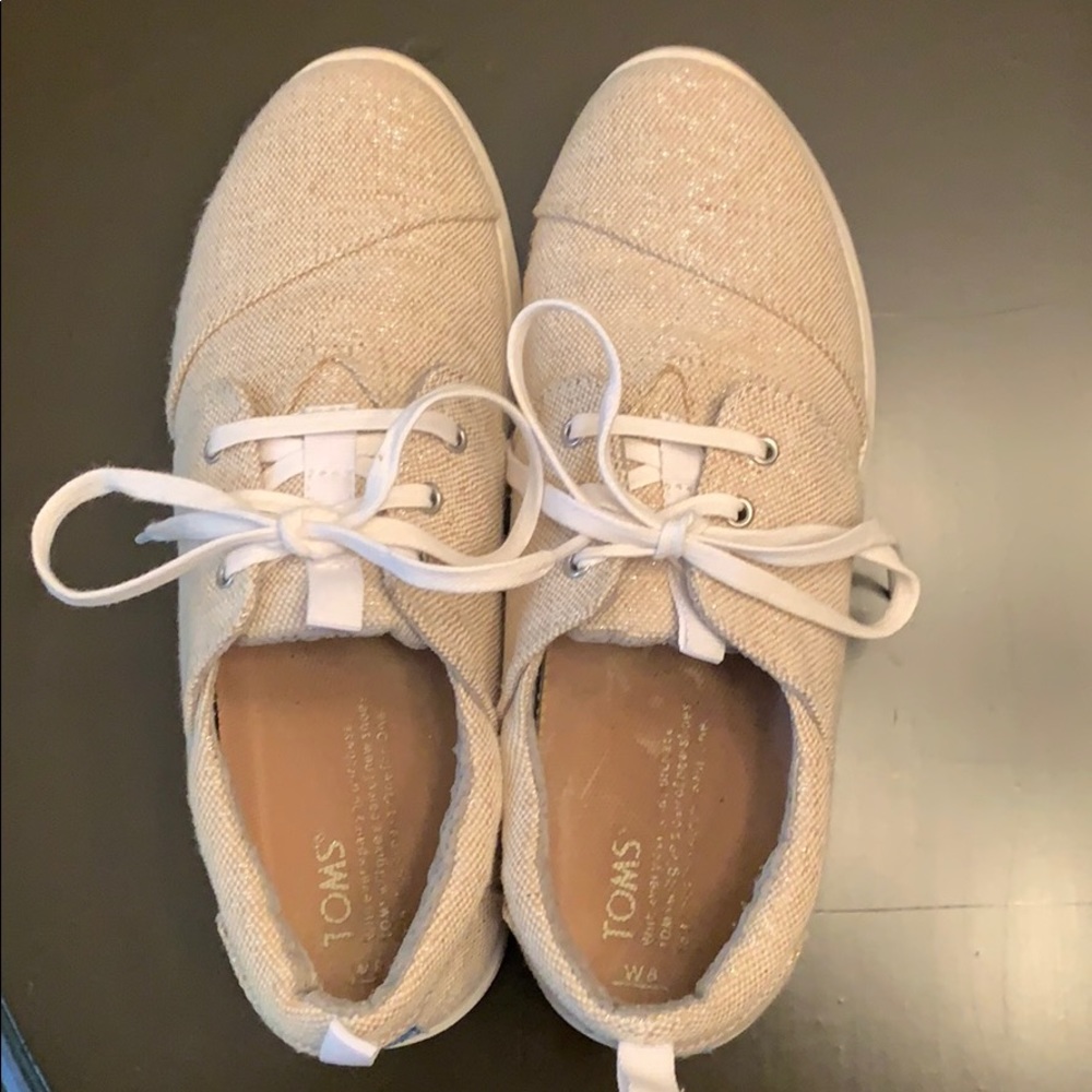 Toms Del Rey Natural Metallic Linen
